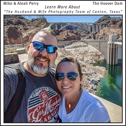 A photograph taken by Mike & Aleah Perry at the Hoover Dam on the border of Arizona and Nevada.